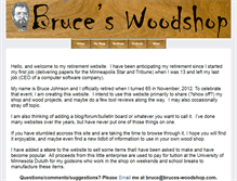 Tablet Screenshot of bruces-woodshop.com